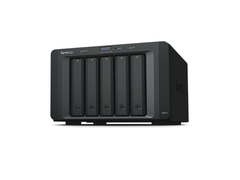 Thiết bị lưu trữ mở rộng NAS Synology DX517: Bạn cần một giải pháp lưu trữ thông tin an toàn và hiệu quả cho doanh nghiệp của mình? Đừng bỏ qua NAS Synology DX517 – thiết bị lưu trữ mở rộng chuyên nghiệp với dung lượng lên đến 70TB, cho phép bạn lưu trữ và quản lý dữ liệu một cách hoàn hảo.